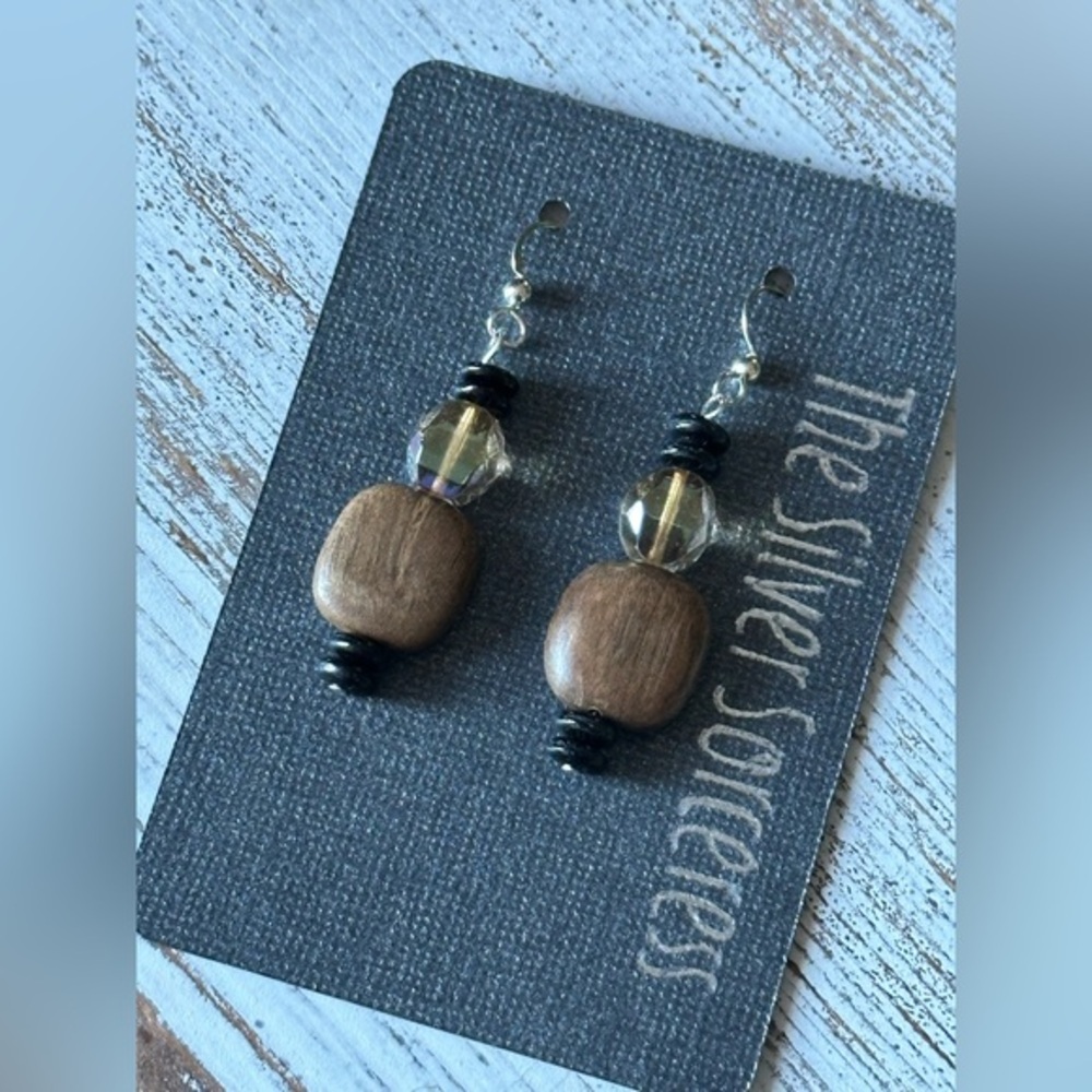 Gorgeous ‘Aries’ by TSS Sterling & Unique Natural Elements Handmade Earrings NWT